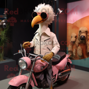 Beige flamingo mascotte...