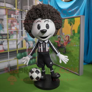 Black Soccer Goal maskot...