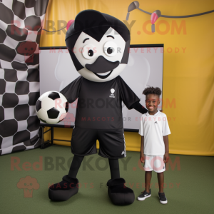 Black Soccer Goal maskot...