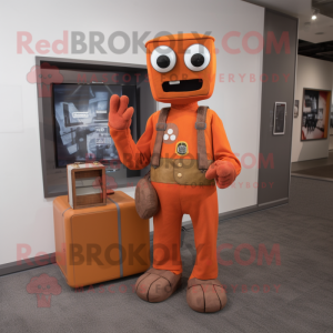 Rust TV maskot drakt figur...