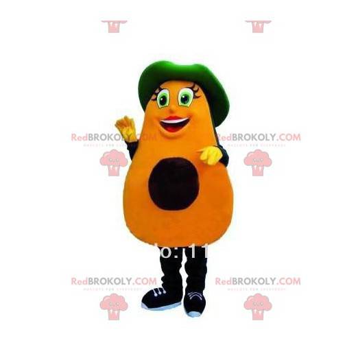 Mascotte di avocado, costume da avocado, travestimento vegetale