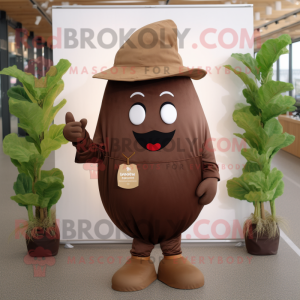 Brown Beet maskot drakt...