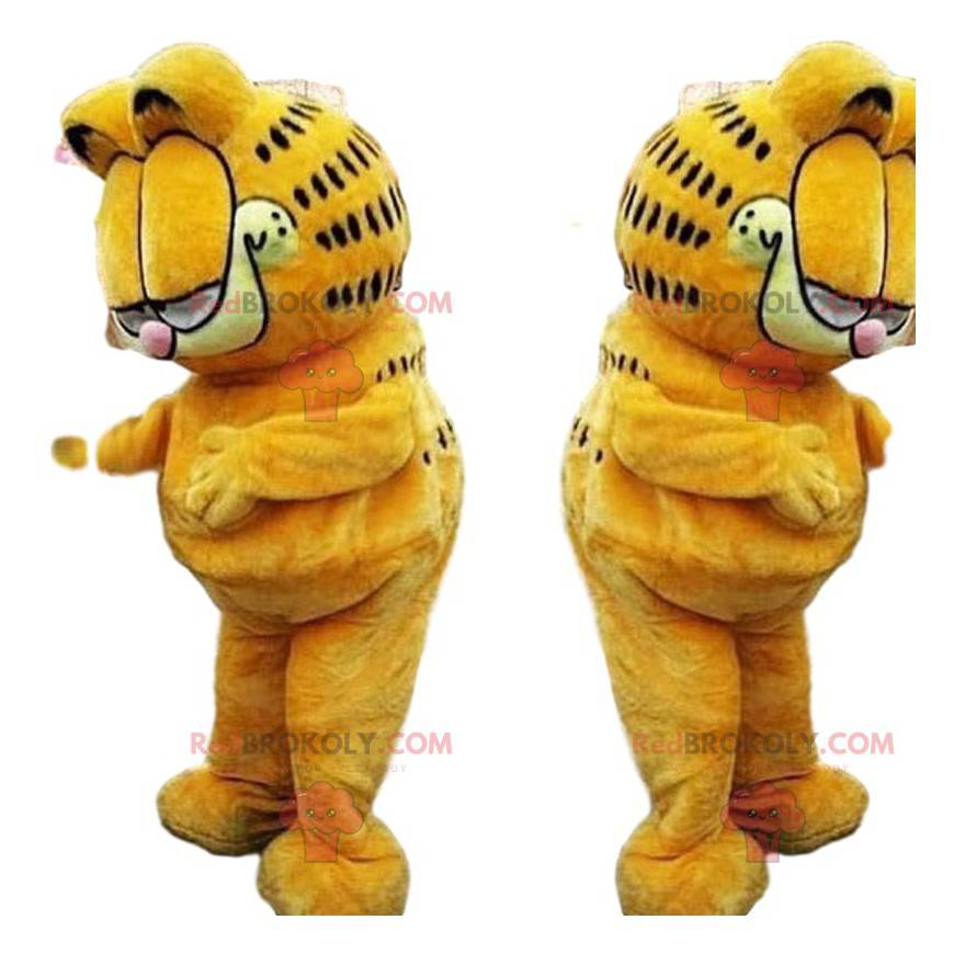 Mascote Garfield, famoso desenho animado do gato laranja -