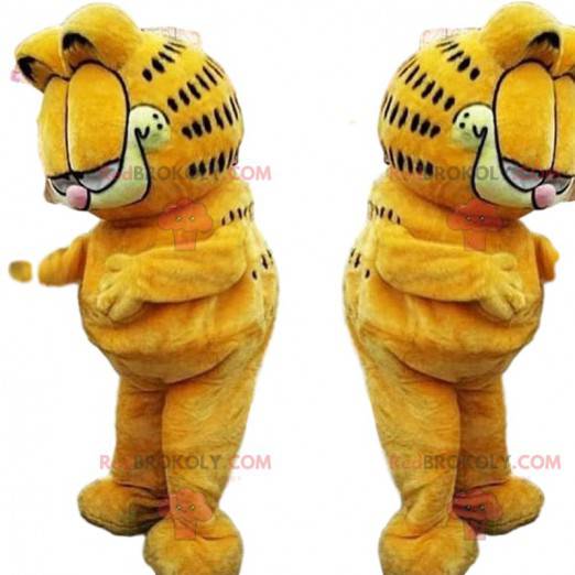 Mascote Garfield, famoso desenho animado do gato laranja -