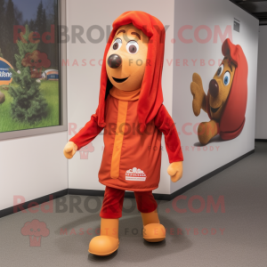 nan Currywurst mascot costume character dressed with a Vest and Shoe laces