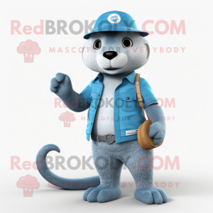 Sky Blue Mongoose mascotte...