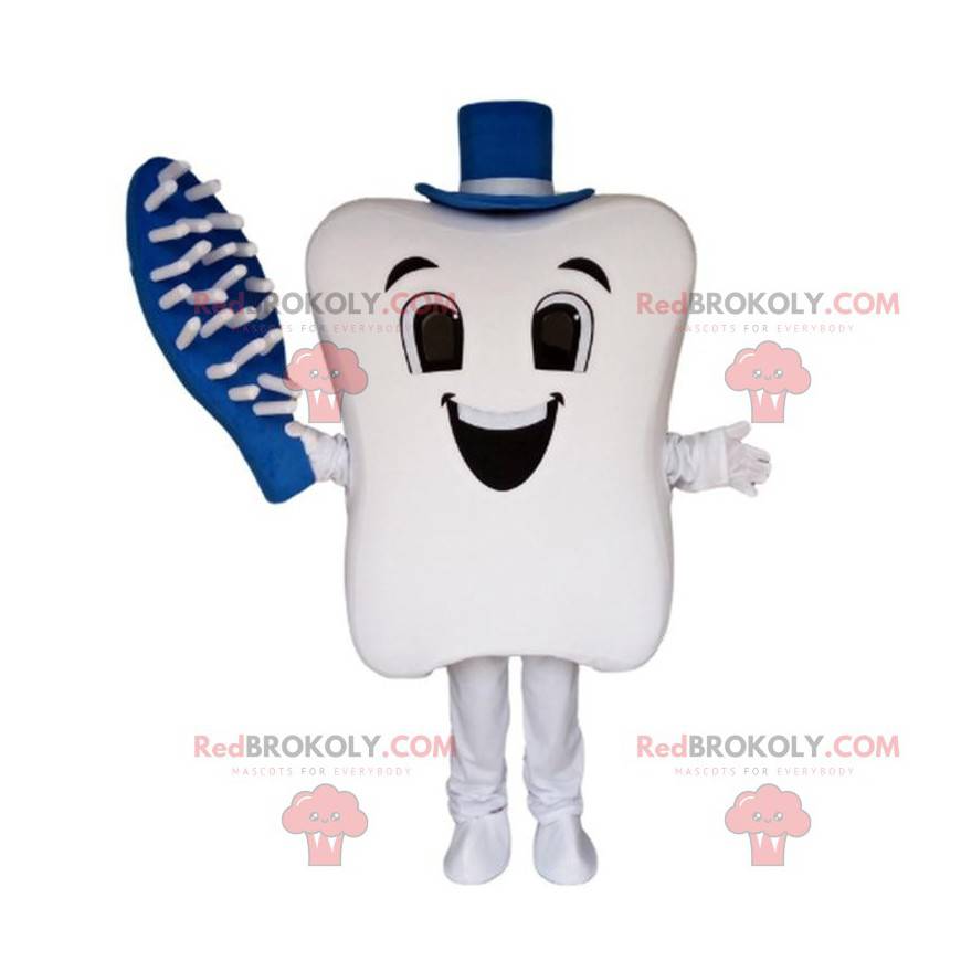 Giant tooth mascot, toothbrush, dentist mascot - Redbrokoly.com