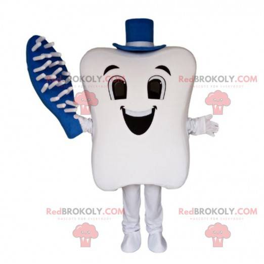Giant tooth mascot, toothbrush, dentist mascot - Redbrokoly.com