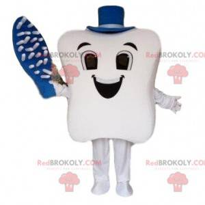 Giant tooth mascot, toothbrush, dentist mascot - Redbrokoly.com