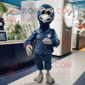 Navy Ostrich mascotte...