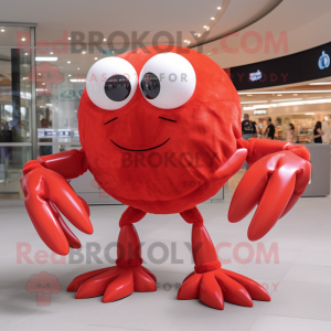 Red Crab mascotte kostuum...