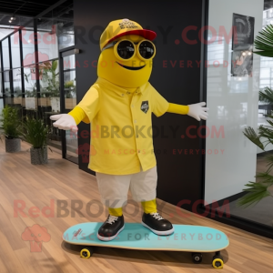 Citrongul skateboard maskot...