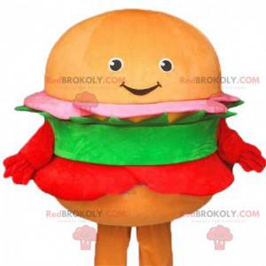 Hamburger mascot, fast food costume, giant hamburger -