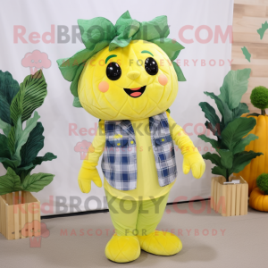 Lemon Yellow Cabbage maskot...