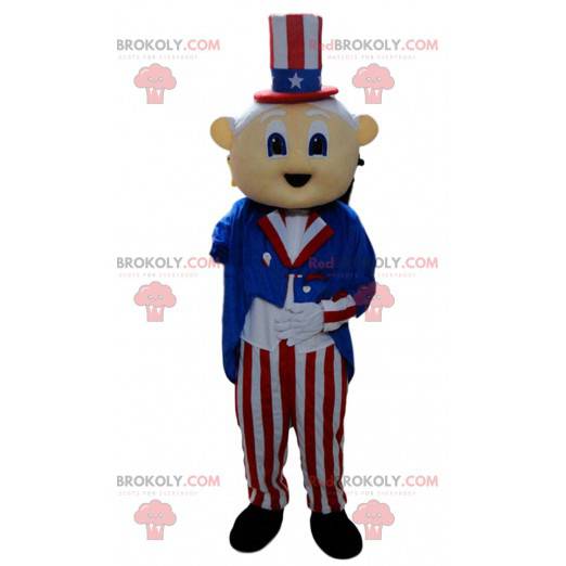 Mascota del tío Sam, famoso patriota estadounidense -