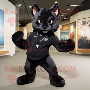 Black Bobcat mascotte...