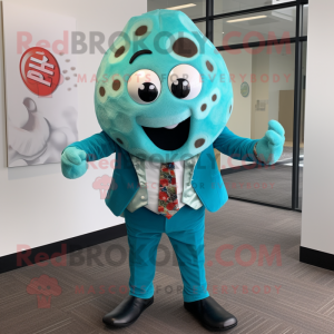 Turquoise pizza mascotte...