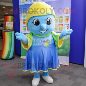 Sky Blue Pot Of Gold maskot...