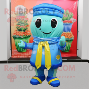 Postava maskota Sky Blue...