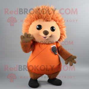 Peach Hedgehog maskot drakt...