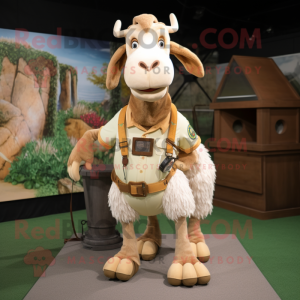 Tan Boer Goat maskot...