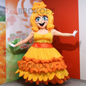 nan Lasagna mascot costume character dressed with a Bikini and Hairpins