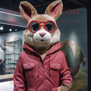 Maroon Wild Rabbit mascotte...