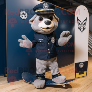 Navy Skateboard maskot...