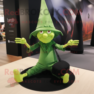 Green Witch S Hat mascotte...