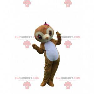 Mascota perezoso, disfraz de mono, marrón tití - Redbrokoly.com