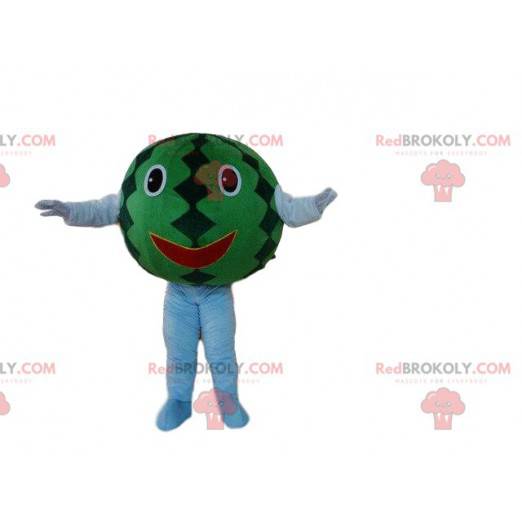 Giant vannmelon maskot, eksotisk fruktdrakt - Redbrokoly.com