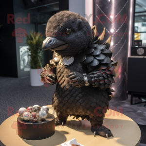 Black Pangolin mascotte...