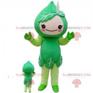 Mascotte foglia d'albero, costume albero, travestimento natura