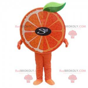 Mascotte d'orange, costume de fruit, déguisement de clémentine