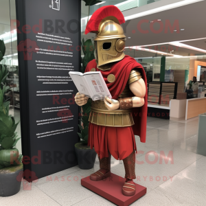 nan Spartan Soldier mascot costume character dressed with a Evening Gown and Reading glasses