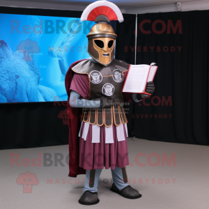 nan Spartan Soldier mascot costume character dressed with a Evening Gown and Reading glasses