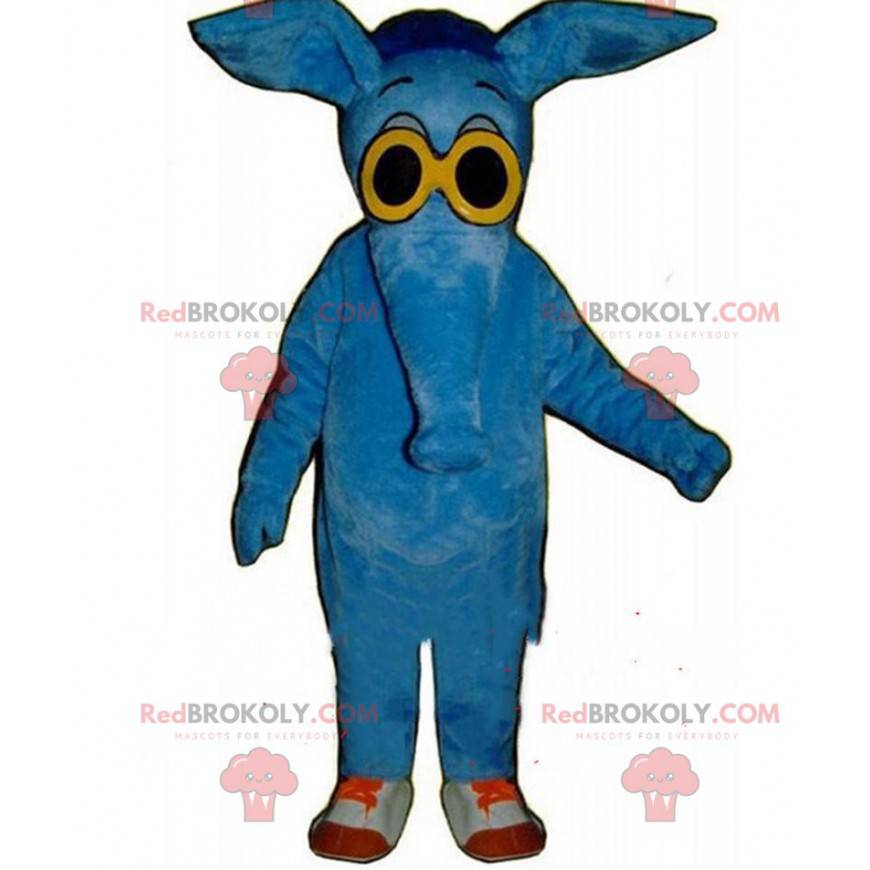 Mravenečník maskot, kostým slona, modré zvíře - Redbrokoly.com Mravenečník maskot, kostým slona, modré zvíře - Redbrokoly.com