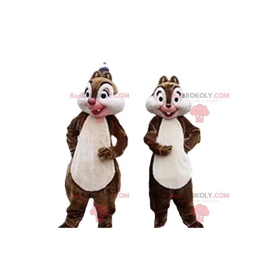 Tic et Tac Maskottchen, berühmte Cartoon-Eichhörnchen - Tic et Tac Maskottchen, berühmte Cartoon-Eichhörnchen -