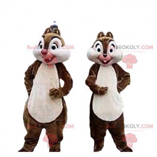 Tic et Tac mascots, famous cartoon squirrels - Redbrokoly.com