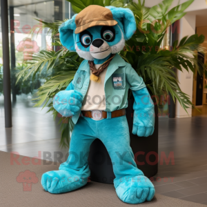 Turquoise Lemur mascotte...