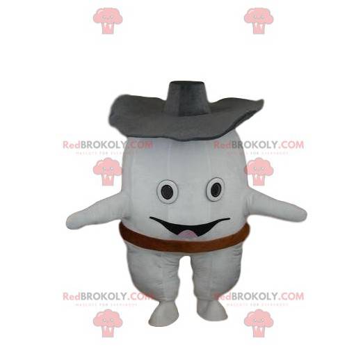 Maskot bílý zub, obří zub kostým - Redbrokoly.com