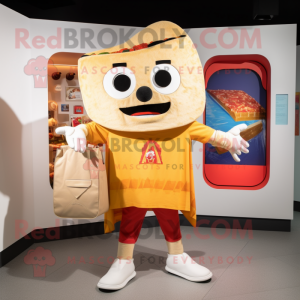 nan Enchiladas mascot costume character dressed with a Shorts and Tote bags