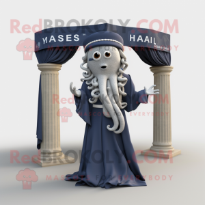 Navy Medusa maskot kostume...