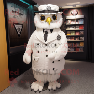 White Owl mascotte kostuum...