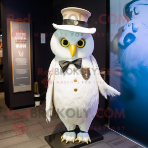 White Owl maskot kostym...