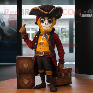 Rust Pirate maskot kostume...