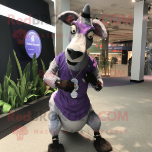 Lavendel Okapi mascotte...