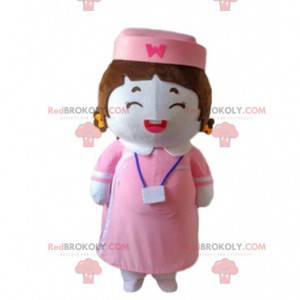 Enfermeira mascote, fantasia de mulher, médico - Redbrokoly.com