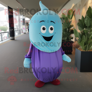 Sky Blue Aubergine mascotte...