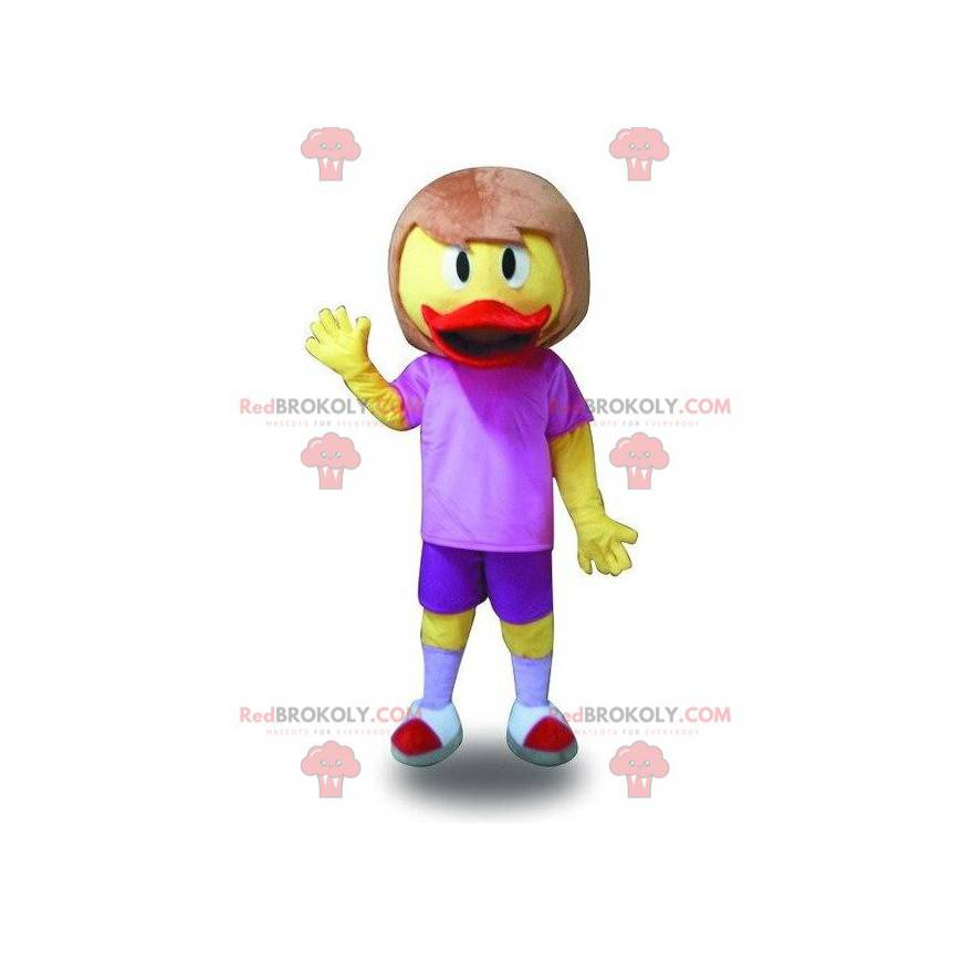 Duck mascot with hair. Woman costume - Redbrokoly.com Duck mascot with hair. Woman costume - Redbrokoly.com